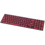 Sony Laptop Keyboard Skin(Red)